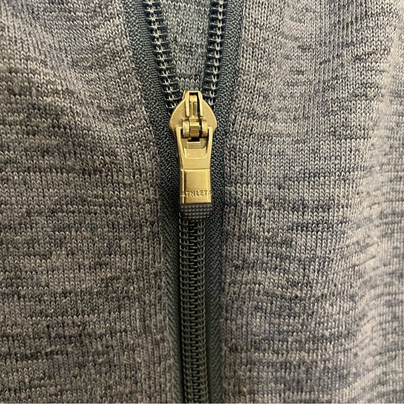 ATHLETA Full Zip Marled Tech Hoodie Jacket - Blue, Size S - Picture 3 of 11